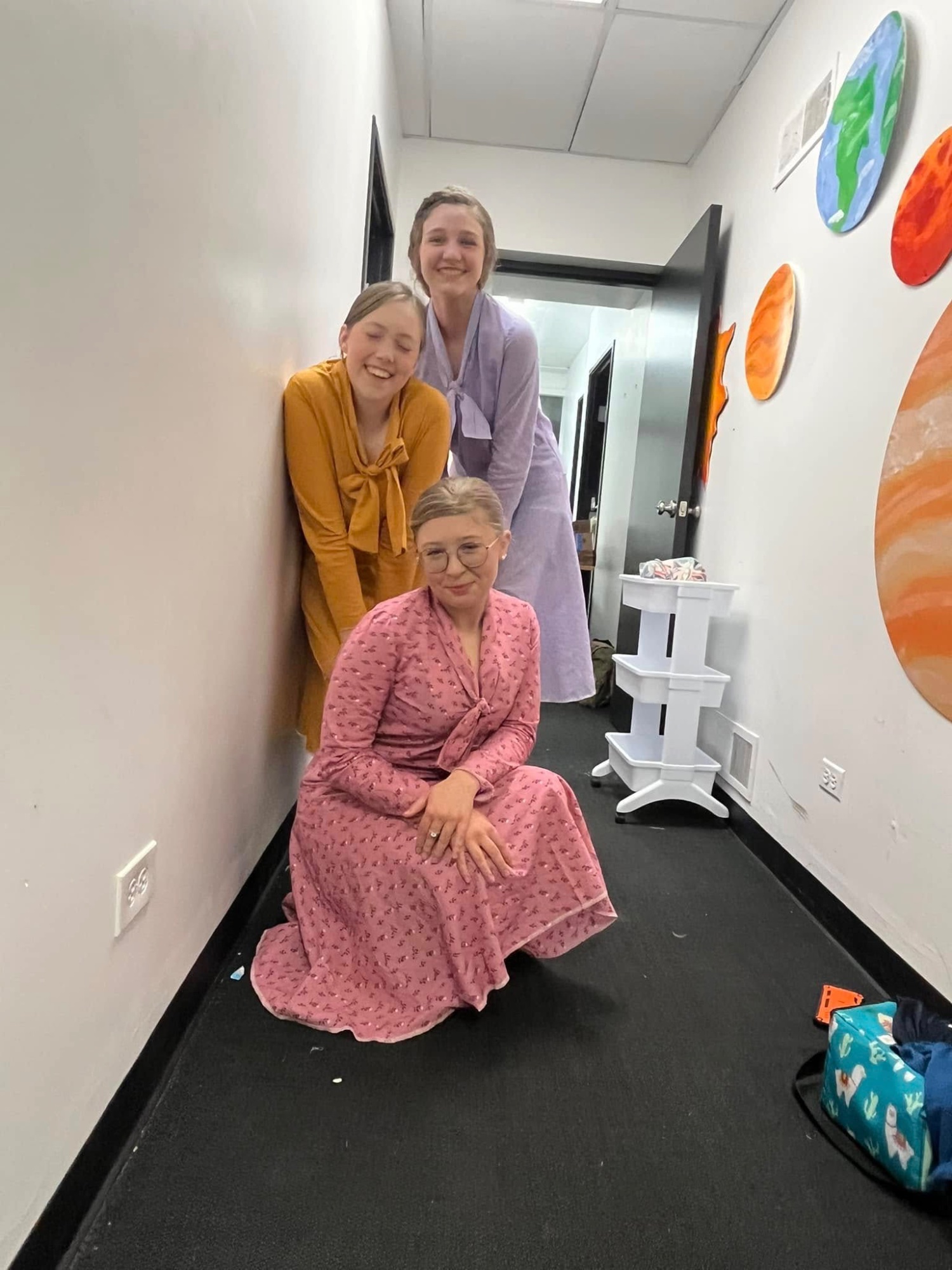 Madalynn with castmates